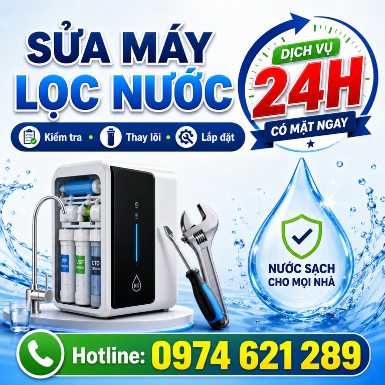 Sửa chửa, lắp đặt và thay lõi lọc cho máy lọc nước tại Hà Nội