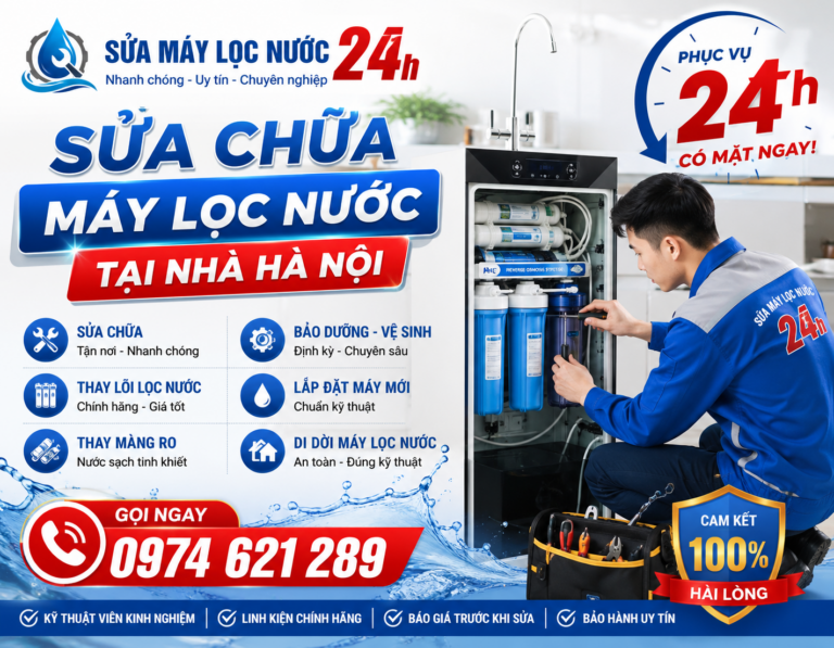 Sửa chửa, lắp đặt và thay lõi lọc cho máy lọc nước tại Hà Nội